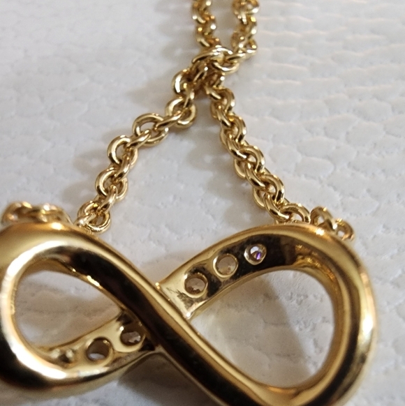 Pandora Sparkling Infinity Collier Necklace 14k gold plating - Picture 4 of 7